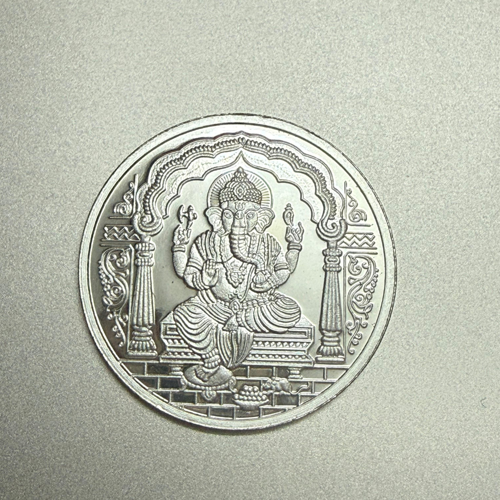Shree Ganesh 999 Silver Coin