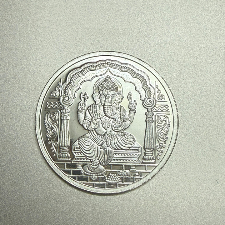 Shree Ganesh 999 Silver Coin